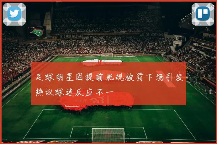 足球明星因提前犯规被罚下场引发热议球迷反应不一